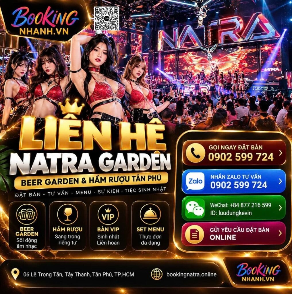 Liên Hệ Đặt Bàn Natra Garden Tân Phú