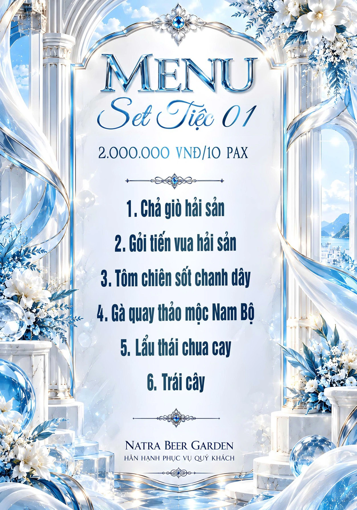 Set Menu NATRA Garden trang 1